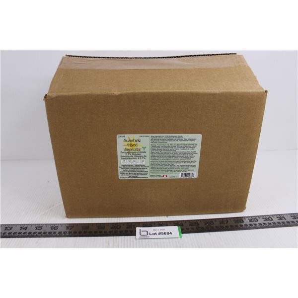 Case of 24 - 273 ml Spray Bottles of Sunshine Hand Sanitizer - Unused 12.5" x 8.5" x 8.5" - CANNOT B