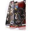 Image 2 : Large Fold Out Drawer Tool Box with Contents - One Lock Broken 21" x 9" x 12.5" - As is