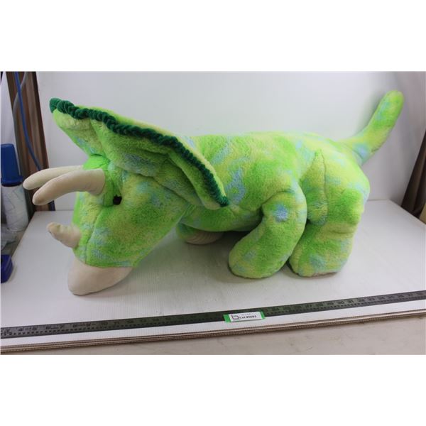 Large Stuffed Dinosaur Toy - Tail to Horn approx 48" Length