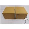 Image 3 : Pair of Bookshelf Speakers 10" x 9" x 6" - Untested - As is