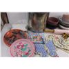 Image 3 : Kitchen Lot (Cooking Pot 10" Dia x 10" Tall, Dinner Plates, Serving Bowls, Rolling Pin Measuring Spo