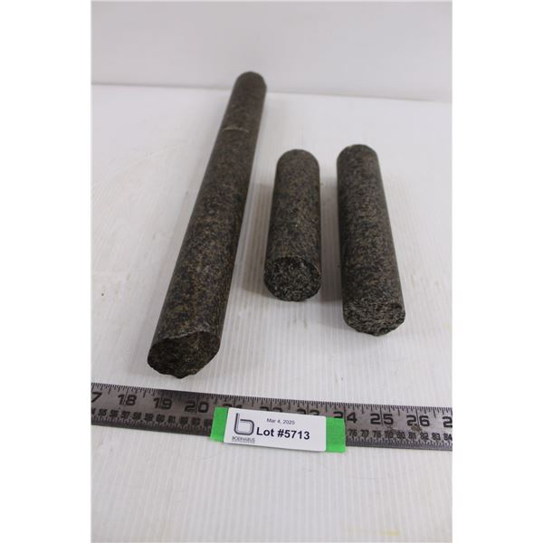 Core Samples of Granite Stone - Longest 18"