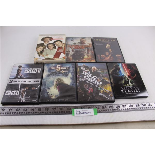(7) DVD Movies (Obi-Wan Kenobi, Beverly Hillbillies, Iron Claw)