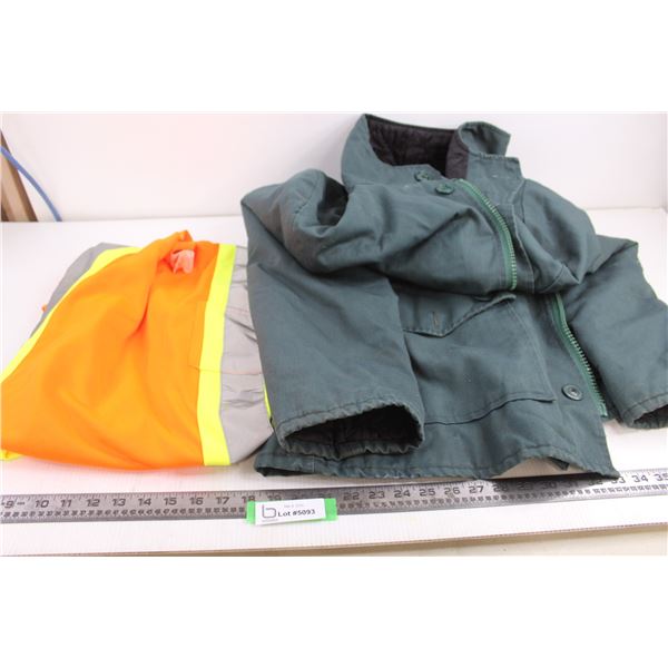 Winter Jacket - Size XL Approx, Ground Force Hi-Vis T-Shirt 2XL