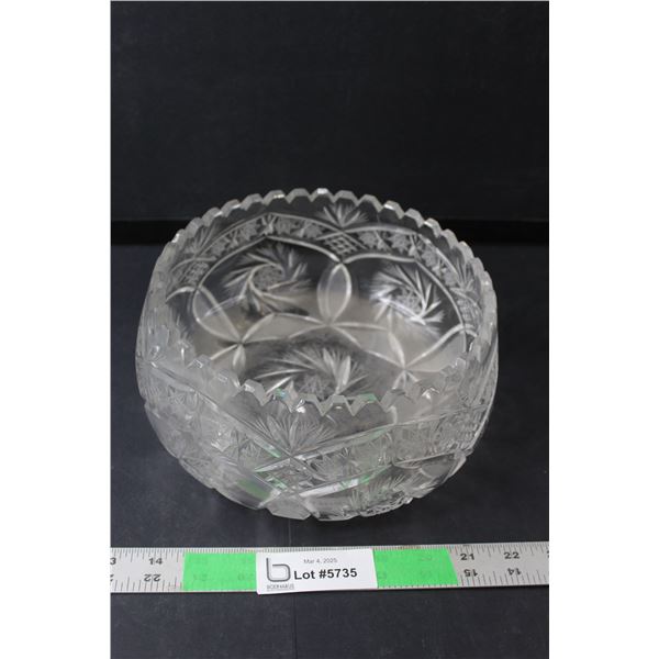 Crystal Bowl 8.25"