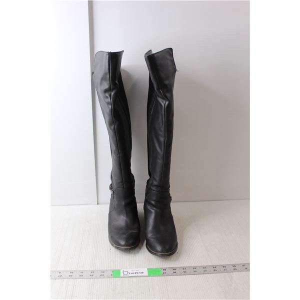 Women's Knee Height Dress Boots-7