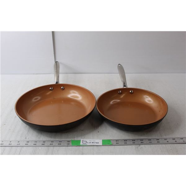 (2) Gotham Steel Pro Frying Pans Up to 19.5" Long & 11.5" Wide
