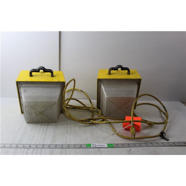 (2) Magnetic Work Lights 9"- As Is