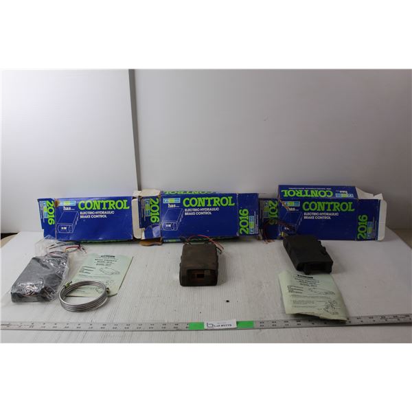 (3) Tekonsha Electric-Hydraulic Brake Controls- As Is