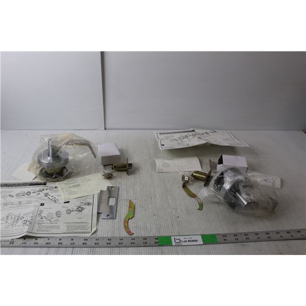 (2) Convertible Thru Bolt Lever Handle Sets- As Is