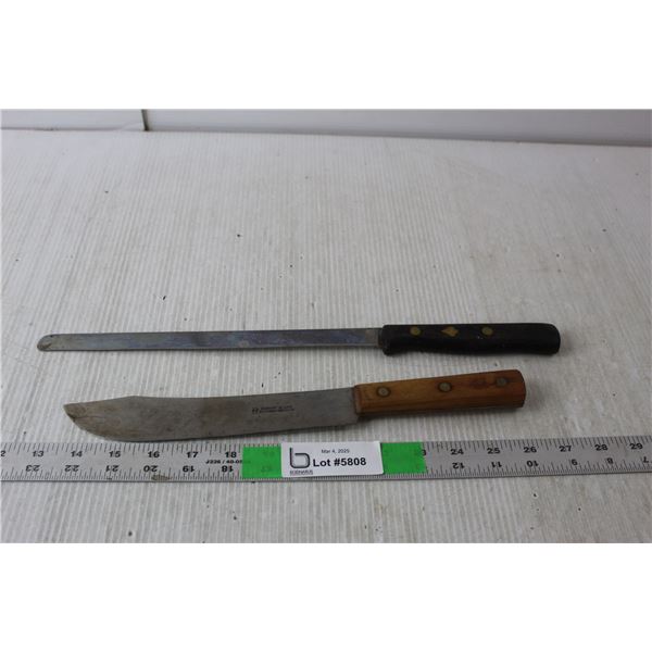 (2) Vintage Knives Up to 15.5" Long- Robert-Klaas, Other