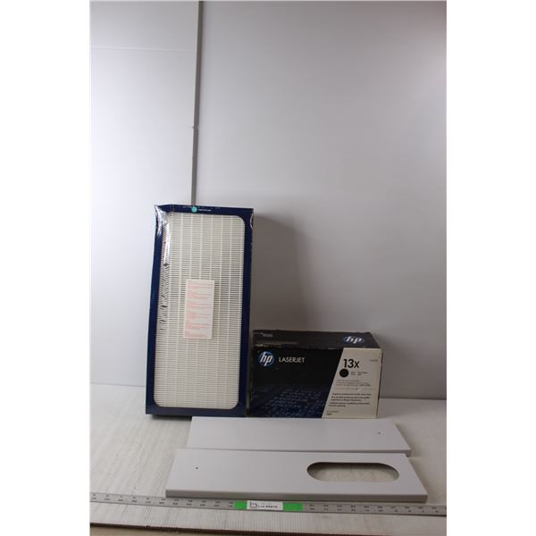 BlueAir Classic 400 Air Filter, (13) HP LaserJet Black Cartridges- Sealed, Misc.