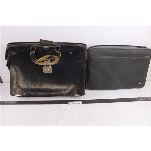 Vintage Carson Leather Briefcase - As is, HP Laptop Tote