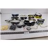 Image 1 : Eyewear Lot (Sunglasses, Goggles, Safety Glasses), Compass, Plastic Chess Pieces - Sealed