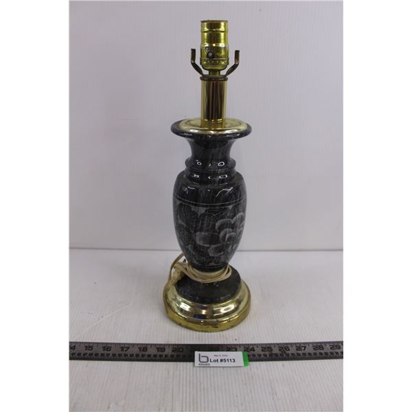 Table Lamp 16.5" Tall - Tested - Switch Broken - As is