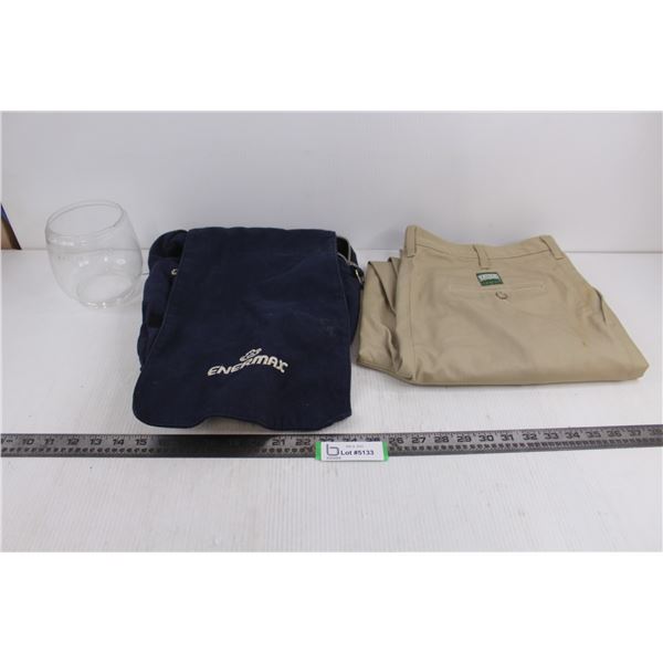 Northern Elements Men's Slacks Size 34/31, Enermax Napsack - Missing Shoulder Straps, Glass Lantern 