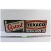 Image 1 : Castrol & Texaco Motor Oil Wall Signs - 12'' x 8''