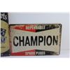 Image 3 : Chevrolet Genuine Parts & Champion Spark Plugs Wall Signs - 12'' x 8''