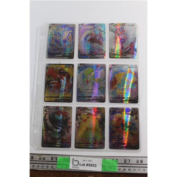 (9) Pokemon Trading Cards - Authenticity Not Guaranteed