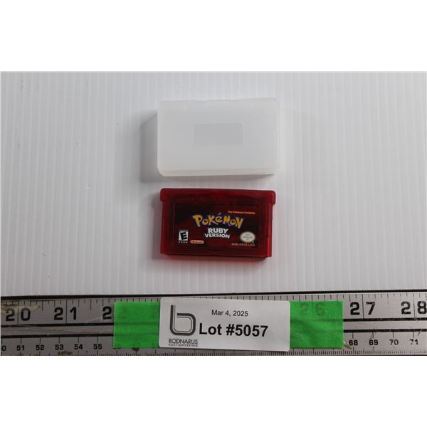 Nintendo Game Boy Advance Pokemon Ruby Version Game Cartridge - Cannot Authenticate