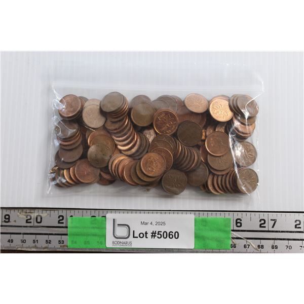 Canadian & US 1 Cent Coins