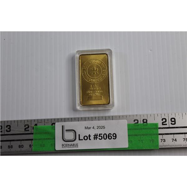 ^Royal Canadian Mint Gold Ingot - Authenticity Not Guaranteed