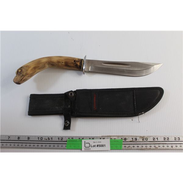 Huntshield 8'' Fixed Blade Knife and Sheath