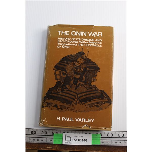 The Onin War Book by H. Paul Varley