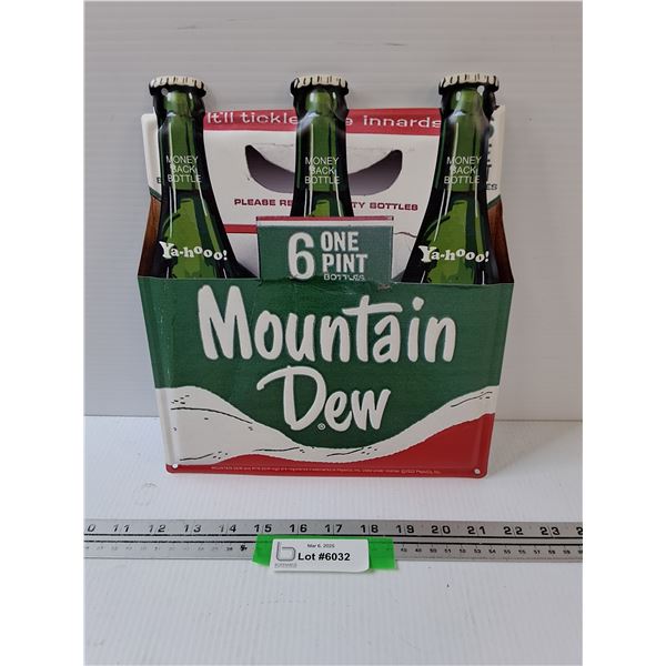 Mountain Dew Metal Sign - 10" x 11.5"