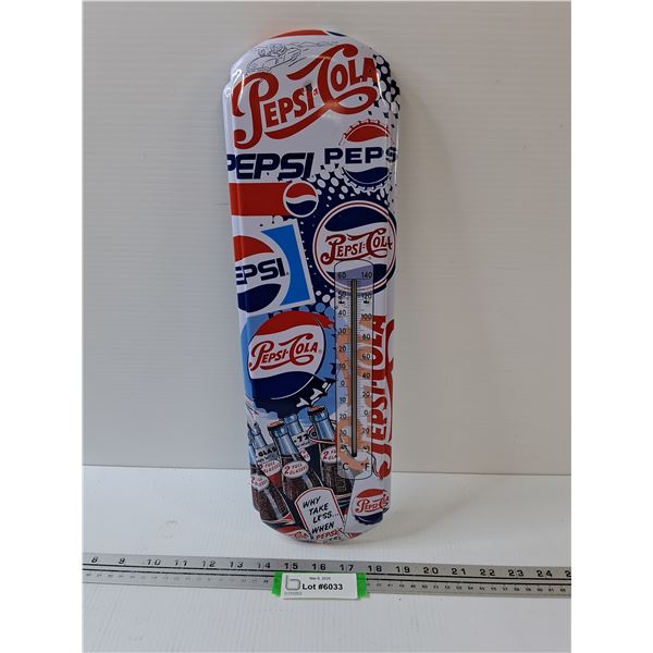 Pepsi-Cola Temperature Gauge - 5" x 17"