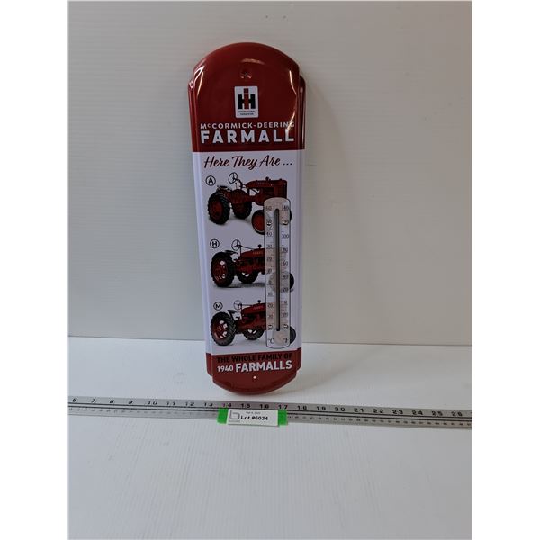 Farm-All McCormick Deering Temperature Gauge - 5" x 17"