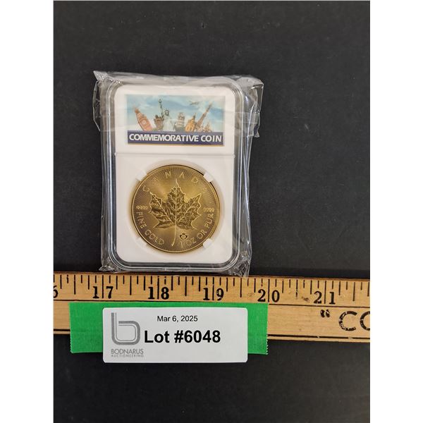 Canada Commemorative 1 Oz Gold Coin - Authentication Not Guaranteed