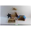 Image 1 : Mineral Balls, Welcome Hanging Sign and Three Little Pigs Play House