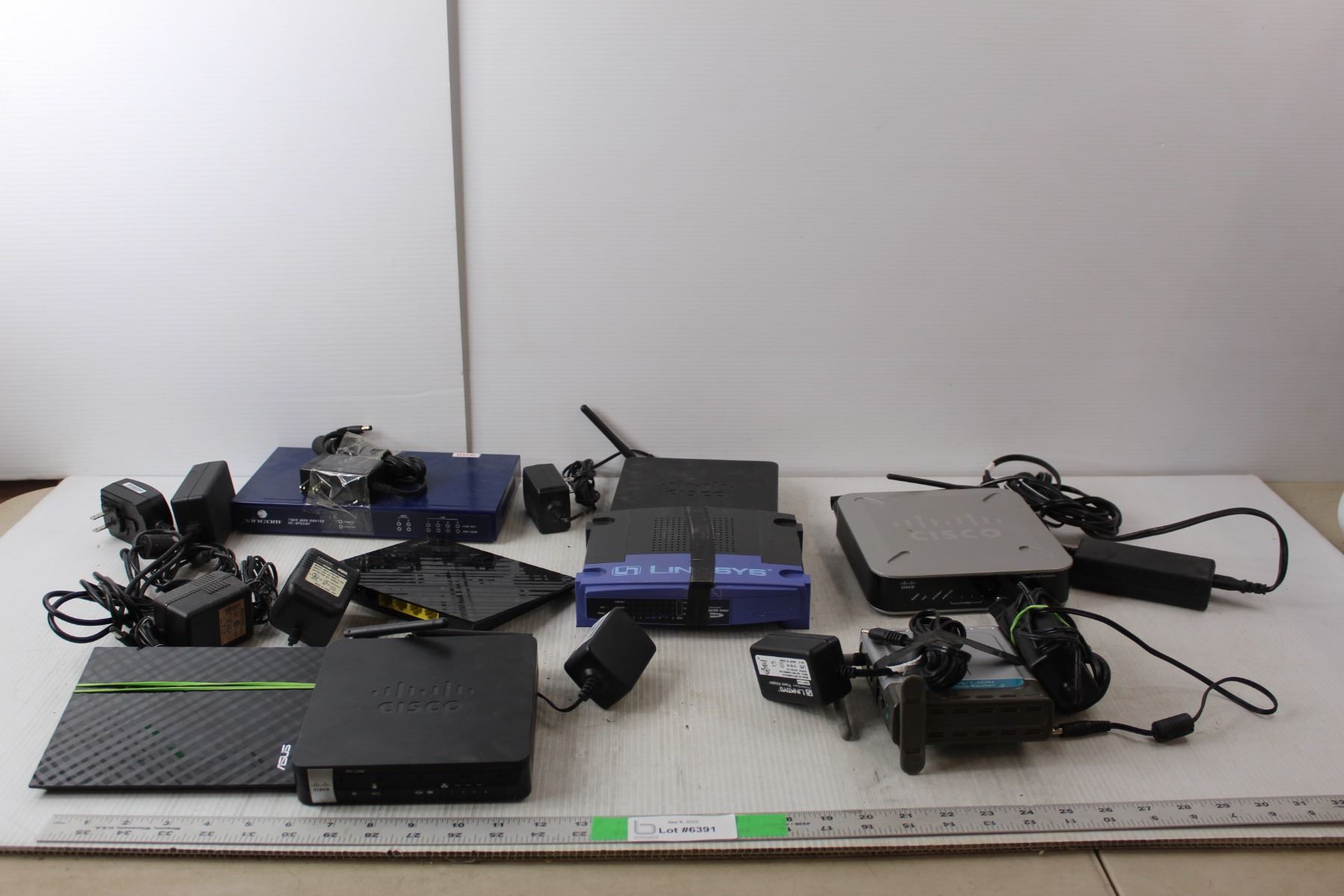 Power Cords, Internet Routers- Linksys, Cisco, Asus, Xincom-Untested ...