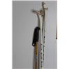 Image 4 : *(2) Trak Ski Poles- 55" & 57.5" Tall & Nordic Bamboo Walking Stick 49" Tall