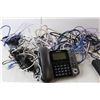 Image 3 : Panasonic Corded Phone, Hitron Router, Patch Cords, Misc.