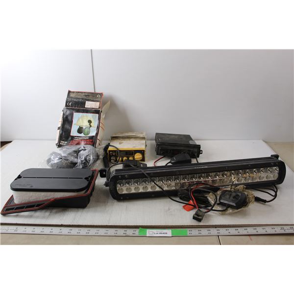 (2) CB Radios- Untested, Full Brim Hat Muff, Type S Smart LED Light Strip, Crankcase Replacement Ele