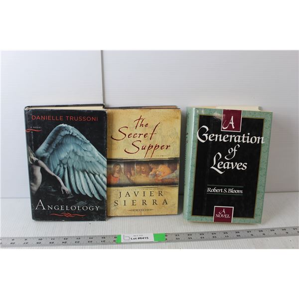 (3) Adult Novels- A Generation of Leaves, The Secret Supper, Angelology