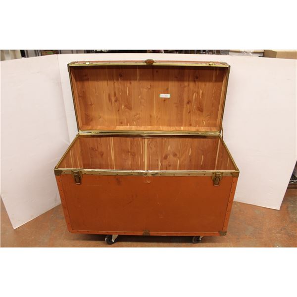 * Vintage Cedar Lined Chest 42" x 24.5" x 20"
