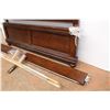 Image 3 : * Vintage Queen Size Wooden Bed Frame Complete with Head & Foot Boards, Rails & Cross Supports 61.5"