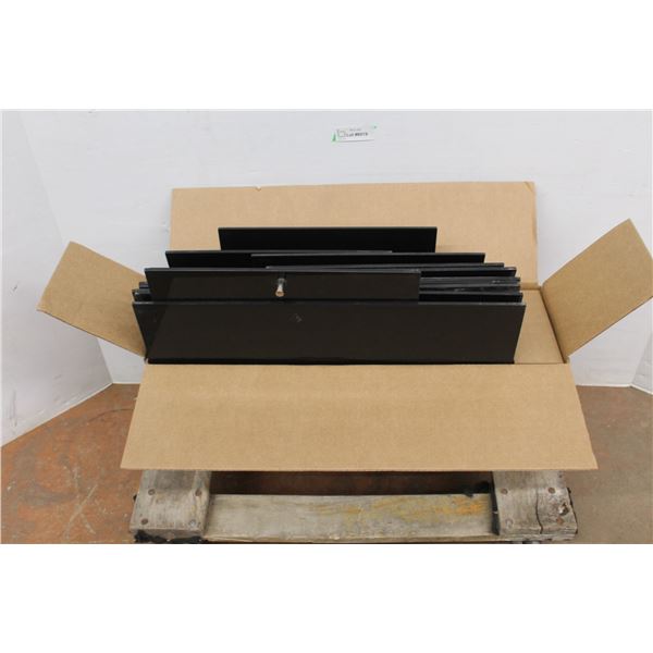 * Smoke Plexi-Glass Sliding Cabinet Doors