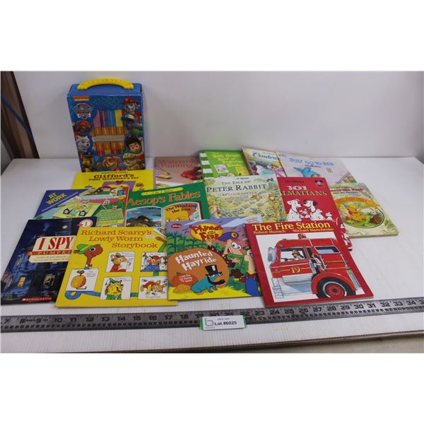 Children's Books Lot (Peter Rabbit, Aesop, Dr. Seuss, Paw Patrol)