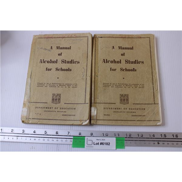 A Manual of Alcohol Studies for Schools (x2)