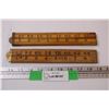 Image 1 : Hoppe and Rabone Folding Wood Carpenters Rulers both 36".