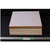 Image 1 : 7 - 13"x13 1/2" White Chipboard Shelves and 4 - 13"x 21 1/2" Chipboard Shelves, one side finished