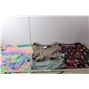 Image 1 : Women's Clothing Lot- (2) Long Sleeve Shirts, Crop Top & Shirt- S, M & XL