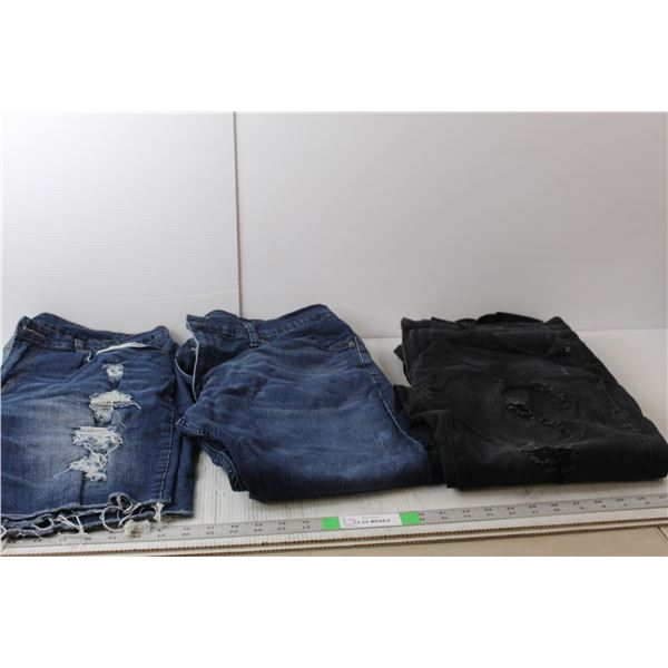 (3) Men's Jeans/Shorts- 38x34, 38x32, 38- Levi Strauss, UH Denim, Urban Heritage