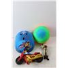 Image 2 : Kids' Lot- Paw Patrol Helmet 50-54 Cm, Ball, (2) Reversible Stuffies, Misc.