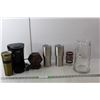 Image 1 : Salton Coffee Maker- Powers On, Glass Pitcher, Travel Mugs, Misc.
