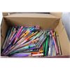 Image 2 : Craft Lot- Gel Pens, Twistables, Beads, String, Misc.